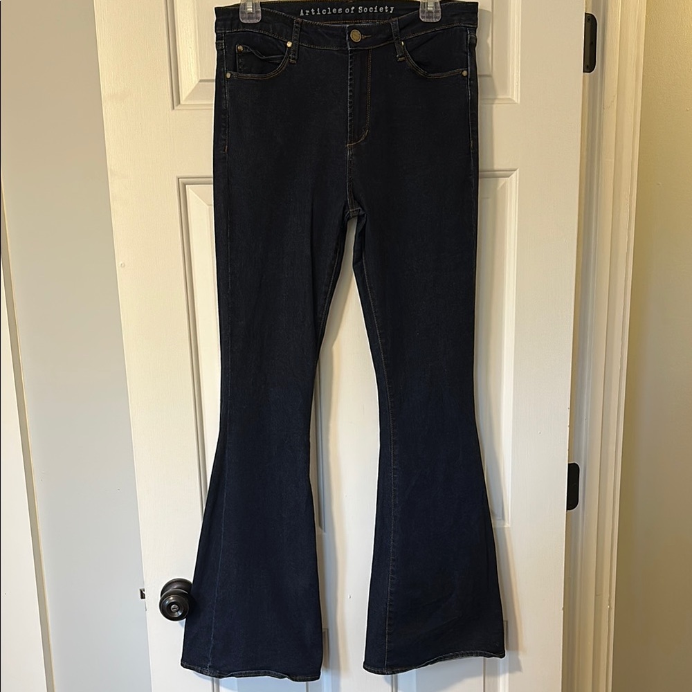 Articles Of Society dark blue Flare Jeans